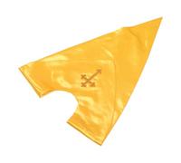 Healeved Étole Réversible en Satin Jaune Unisexe à Col en V avec Croix Brodée Dorée, Étole de Chœur pour Adultes, Accessoire D’église Solide et Élégant, Usage Liturgique et Cérémonial