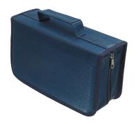Healeved Étui de Rangement CD 128 Capacités en Coton et Opp Construction Robuste pour Protéger Les Disques, Format Rectangulaire Élégant et Minimaliste pour Voiture