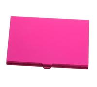 Healeved Étui Porte-cartes de Visite en Métal Aluminium Rose Fuchsia, Boîte à Cartes Vierge à Transfert Thermique Sublimé, Compact et Léger, pour Bureau, Étudiants et Professionnels
