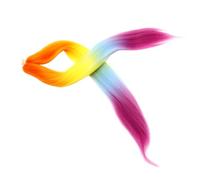 Healeved Extensions de Cheveux Synthétiques Colorés pour Tresses Perruque Tressée Étirée Longue et Facile à Adolescentes et Garçon Fille