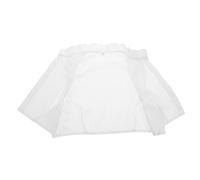 Healeved Faux Col Amovible Lin pour Femme Col Demi-chemise Détachable Style Lotus Élégant et Confortable Accessoire Multifonction pour Chemisier