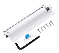 Healeved Ferme-porte Automatique Grand Modèle Blanc Poulie, Fermeture Réglable, Alliage Aluminium et Acier Inoxydable, Hydraulique Silencieux, pour Porte D’entrée, Coupe-feu et Usage