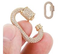 Healeved Fermoir de Collier DIY en Métal Doré Connecteur Pratique et Professionnel pour Bijoux Accessoire Léger et Résistant pour Création et Réparation de Colliers