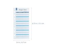 Healeved Feuilles de Budget Perforées 50 Pcs Papier à Insérer pour Agenda Budgétaire Accessoire de Planification Portable Pratique pour Gestion Financière à Domicile Voyage