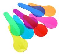 Healeved Feuilles de Mélange de Couleurs Translucides 8 Pièces en Acrylique Coloré Outil Pédagogique pour Apprentissage des Couleurs Primaires en Maternelle pour Activités Éducatives