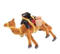 Healeved Figurine de Chameau Réaliste Debout 14 Cm, Modèle Animal Décoratif pour Bureau et Crèche, D’Art et Collection, Décoration Intérieure Polyvalente