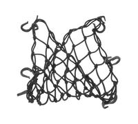 Healeved Filet à Bagages en Latex 40X40 CM Noir Extensible pour Coffre Voiture et Moto Filet pour Réservoir de Carburant avec Tendeur Élastique 6 Crochets pour Rangement Sécurisé et