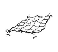 Healeved Filet d'arrimage et Accessoires de Paddleboard, 40 x 40 cm, en Nylon Noir, avec Crochets, pour Kayak Sit on Top et Bateau, pour pêche et Organisation du matériel