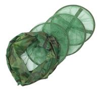 Healeved Filet de Pêche Simple Bordure Renforcée et Fourche en Acier Inoxydable, Panier à Poisson Solide Pêche en Extérieur Plusieurs Styles