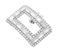 Healeved Fleur De Chaussure En Cristal Décoration Noeud Amovible Pour Robe Griffe De Cheveux Breloques De Chaussure D'arc Agrafe Silver Alliage De Zinc De Protection De L'environnement