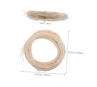 Healeved Fourniture de Réparation en Rotin Naturel 25 MM 250 G Bande de Canne Tressée pour Meubles en Osier Matériel pour Réparation Chaise Jardin Extérieur et Restauration Fauteuil en