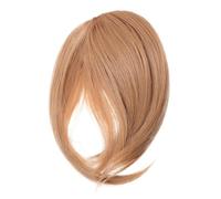 Healeved Frange à Clip Épaisse Tempes Naturelles, Extension Cheveux Synthétiques Taille Moyenne, Pince à Frange pour Femmes, Accessoire Coiffure Quotidien, Couleur 18 Naturel