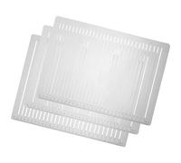 Healeved Gabarits de Lignes Droites Multifonctions en Plastique, Lot de 3, pour Dessin Universitaire, Prise de Notes et Projets Créatifs, Modèles Compacts pour Étudiants