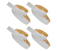 Healeved Garniture Flexible Autocollante pour Décoration Murale et Protection D'angle en Écume Blanche 4 Rouleaux de Moulures de Plinthe Auto-adhésives pour Intérieur