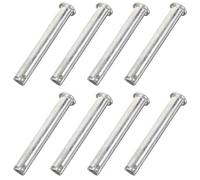 Healeved Goupilles de Verrouillage D’échafaudage M8x75 en Métal Argenté, Lot de 8 Set de Pièces, Fixation Sécurisée pour Système D’échafaudage à Broche, Accessoire Solide pour Chantier