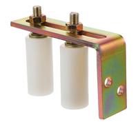 Healeved Guide-Rouleau de Porte Coulissante en Nylon Industriel Kit Support à Rouleaux Réglable pour Portail de Jardin Roue de Guidage Silencieuse Matériel Complet D’Installation