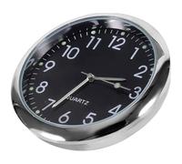 Healeved Horloge de Voiture à Quartz pour Grille d'Aération, Mini Montre Analogique Noire Lumineuse, Accessoire Essentiel en Voiture