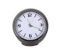 Healeved Horloge de Voiture Adhésive ABS Petite Horloge Ronde 4 CM à Clipser sur Grille d'Aération ou Tableau de Bord pour Voiture Bureau et Maison