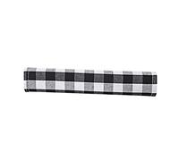 Healeved Housse de Protection pour Poignée de Réfrigérateur Moufles Antidérapant en Tissu Doux Lot de 1 Design Noir et Blanc Protège-Poignée Décoratif Cuisine et Four à Micro-Ondes