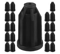 Healeved Inserts de Manchon de Roulette Stable et Sécurisé Installation Facile Lot de 20 Diamètre 25mm pour Meubles en Pp Noir pour Roulettes Universelles