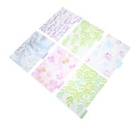 Healeved Intercalaires pour Classeur A5 6 Trous en Plastique Motif Feuilles 6 Onglets Détachables pour Bloc-Notes et Cahier Marque-Pages D’Index pour Organisation Bureau et Agenda