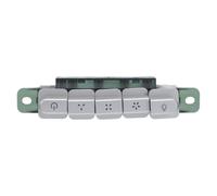 Healeved Interrupteur à Clavier D'alimentation pour Hotte Aspirante, Panneau 5 Boutons en Plastique et Métal, Réponse Rapide pour Usage la Cuisine à Domicile