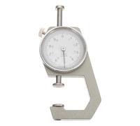 Healeved Jauge d'Épaisseur de Cuir DIY à Cadran Plat 0-20 MM Outil de Mesure Précis pour Cuir Perles et Carton Jauge Compacte Industrielle pour Contrôle d'Épaisseur