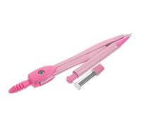 Healeved Jeu de Compas Métallique Rose pour Étudiants Compas Mathématiques Réglable pour Tracer des Cercles Précis Outil de Dessin Technique Portable pour L’École Travaux Manuels