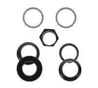 Healeved Jeu de Direction pour Fourche de Vélo 30 MM Roulements Métalliques Renforcés Compatible VTT et Vélo de Route Finition Noire Kit de Rechange Pratique