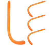 Healeved Jeu Interactif Queue de Singe Gonflable Orange 4 Pièces - de Fête Familial pour Garçon et Filles et Adultes, Animation Anniversaire Jungle, Décoration Voyage et Shower