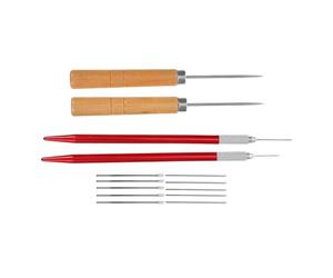 Healeved Kit Aiguilles pour Cheveux de Poupée Supports Implantation Outils de Réimplantation Accessoires pour Perruques de Poupées Matériel de Tissage