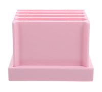 Healeved Kit D’Outils pour Pâte Polymère Moule à Laminer Bandes D’Argile Guide D’Épaisseur Intégré Rouleau à Modeler en Plastique Rose Socle Kit Loisirs Créatifs pour Modelage Manuel et