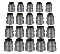 Healeved Kit de 20 Cales en Fer Coniques pour Manche de Marteau et Hache Renforcement Anti-Dérapant 4 Tailles Accessoires de Sécurité pour Outils de Jardinage et Bricolage