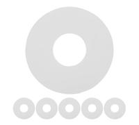 Healeved Kit de 6 Joints D’Étanchéité pour Valve de Bateau Pneumatique en PVC Blanc Diamètre 9 CM Pièces de Remplacement pour Matelas Gonflable et Accessoires Gonflables Anti-Fuite pour