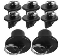 Healeved Kit de 8 Embouts Élastiques Noirs pour Stores Enrouleurs Accessoires de Remplacement pour Cordon Élastique Butées Compactes et Résistantes Usage Intérieur et Extérieur