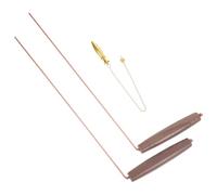 Healeved Kit de Baguettes de Sourcier Design Portable Pendule en Cuivre en Bois et Cuivre Plusieurs Styles pour Usage Spirituel pour Prospections Géologiques et Chasse aux Plusieurs Styles