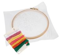 Healeved Kit de Broderie pour Débutants Tissu à Motifs en Relief Kit de Punch Needle sans Tambour Matériel de Couture DIY Complet pour Adultes pour Décoration Intérieure et