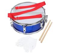 Healeved Kit de caisse claire 13 pouces pour élèves, percussions de marche - Batterie pour débutants avec harnais ajustable, baguettes et pour salles de musique scolaires (bleu)