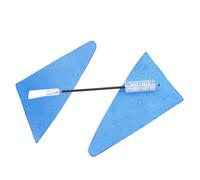 Healeved Kit de Nettoyage Écouvillon en Acier Inoxydable pour Clarinette et Flûte Traversière en Coton Absorbant pour Protection Sûre à Usage Domestique