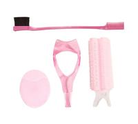 Healeved Kit De Pinceaux Maquillage Avec Exfoliant Pour Visage Brosse Applicatrice Chauffage Doux Et Double Extrémité Pour Sourcils