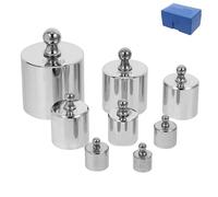 Healeved Kit de Poids d'Étalonnage M2 1000G Plaqué Chrome pour Balance Cuisine et Laboratoire Jeu de Poids de Précision en Grammes d'Ajustement pour Balance Électronique Étalonnage