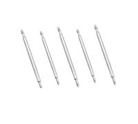 Healeved Kit de Réparation 4pcs Barre de Ressort 22mm en Métal Argenté pour Montre, Outil Facile à Utiliser Fourchette Réversible et Manche Lourd pour Bracelet