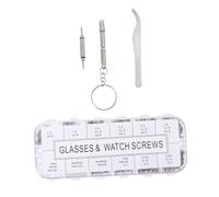 Healeved Kit De Réparation De Lunettes 4 En 1 Avec 8 Vis 2 Rondelles 1 Écrou Et Plaquette Nasale - Réparation Facile Des Lunettes