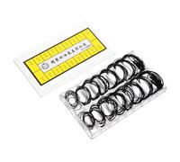 Healeved Kit De Réparation Et De Retrait De Bagues D'Étanchéité pour Montres Boîtier Arrière Étanche Joints D'Étanchéité Assortis en Caoutchouc Et Gel De Silice Noir
