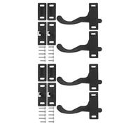 Healeved Kit de Verrouillage de Porte Moustiquaire pour Camping-Car 4 Pièces Poignées en Acier Inoxydable et Plastique Moulé Accessoires Universels pour Portes Moustiquaires de Caravane