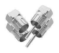 Healeved Kit d'Outils de Démontage de Cassette et Roue pour Vélo de Route et VTT - 4 Pièces en Métal Résistant - Adaptateurs pour Bague de Verrouillage - Outil d'entretien Compact pour