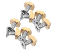 Healeved Kit Fixation 8 Pièces pour Planche à Pagaie Sup et Kayak, Vis M8 en Laiton et Acier Inoxydable, Écrous en T Rondelles de Protection, Matériel de Sport Nautique Polyvalent