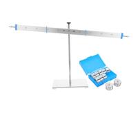 Healeved Kit Pédagogique Levier 50 Cm en Alliage D’aluminium 10 Poids, Outil Éducatif de Physique pour Démonstration du Principe D’équilibre, Balance Scolaire Stable pour Expériences
