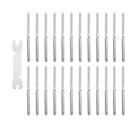 Healeved Kit Vis à Sertir Inox 25 Pièces pour Garde-corps à Câbles, Vis à Bois à Sertir Haute Résistance, Accessoires Quincaillerie Terrasse, Système Anticorrosion pour Fixation Solide