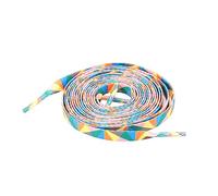 Healeved Lacets Élastiques Colorés Motif Géométrique Dégradé pour Chaussures Casual et Sneakers Lacets Plats Résistants Polyester Unisexe Style Arc Ciel